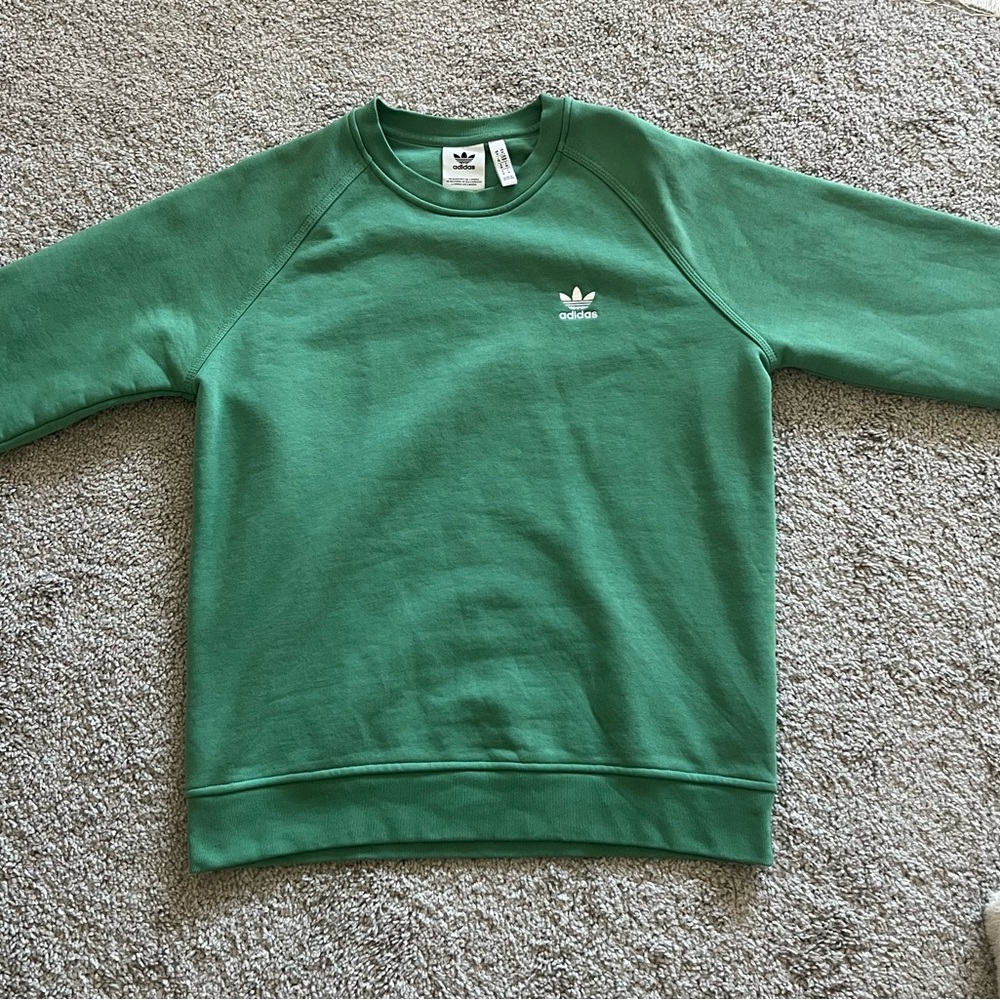 Adidas Green Long Sleeve Pullover Shirt